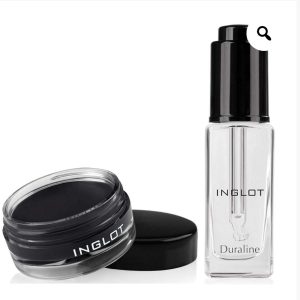 Inglot Duraline & Amc Gel Eyeliner 77 Black Matte Duo/Combo Pack
